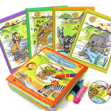 4 Types Magic Water Drawing Book