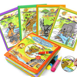 4 Types Magic Water Drawing Book