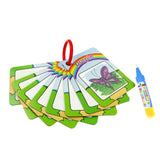 3 Types Reusable Water Drawing Learning Card & 1 Magic Pen